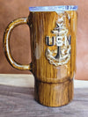 Ready to ship Wood Grain Travel Mug with SCPO anchor