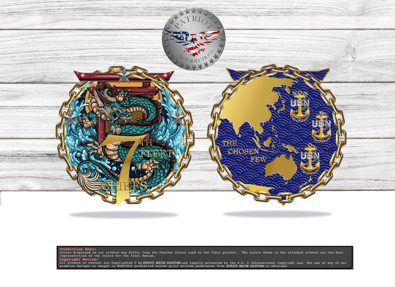 Custom Coins for 7th Fleet CPOs Re-order