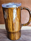 Ready to Ship Wood Grain Travel mug with CPO anchor