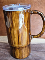 Ready to Ship Wood Grain Travel mug with CPO anchor