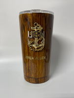 20oz Wood grain Tumbler